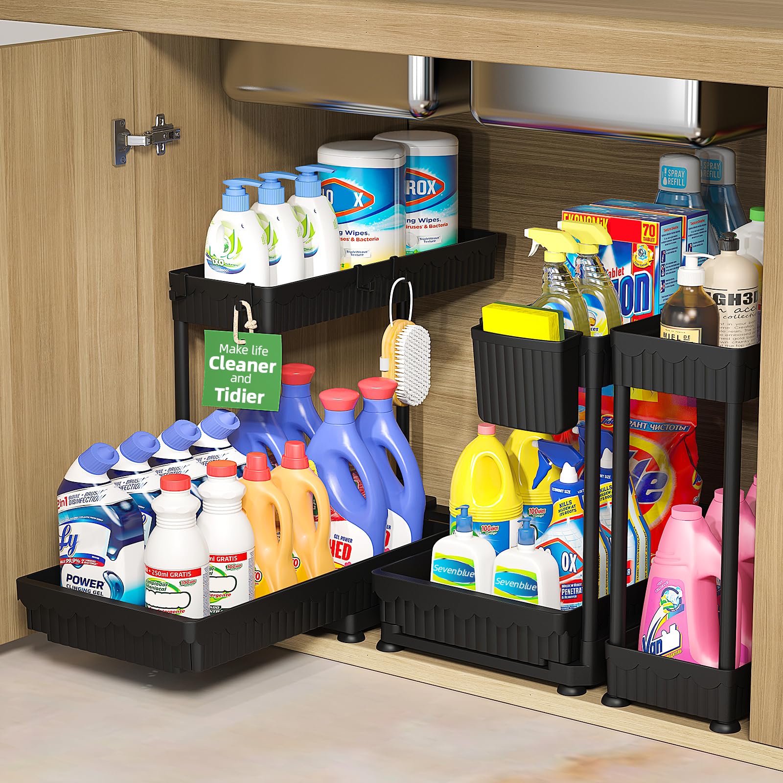 Sevenblue front packaging showing the 3-pack and organization benefits