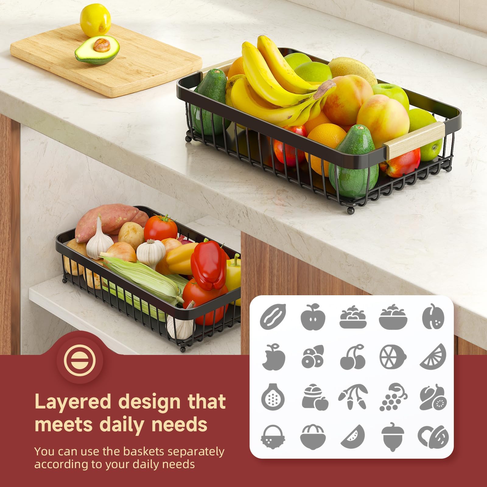 Sevenblue in use with varied fruit demonstrating family-capacity benefit