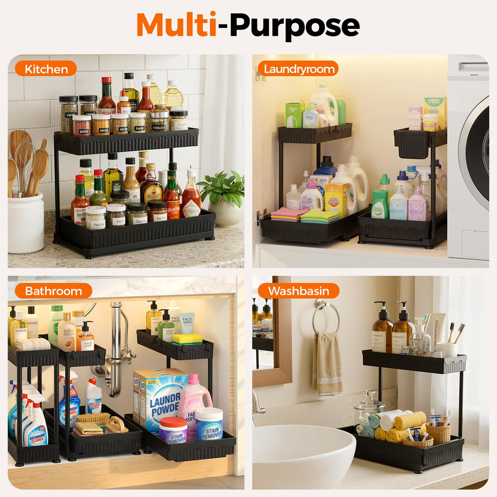 Sevenblue lifestyle shot in kitchen demonstrating clutter-free countertop benefit