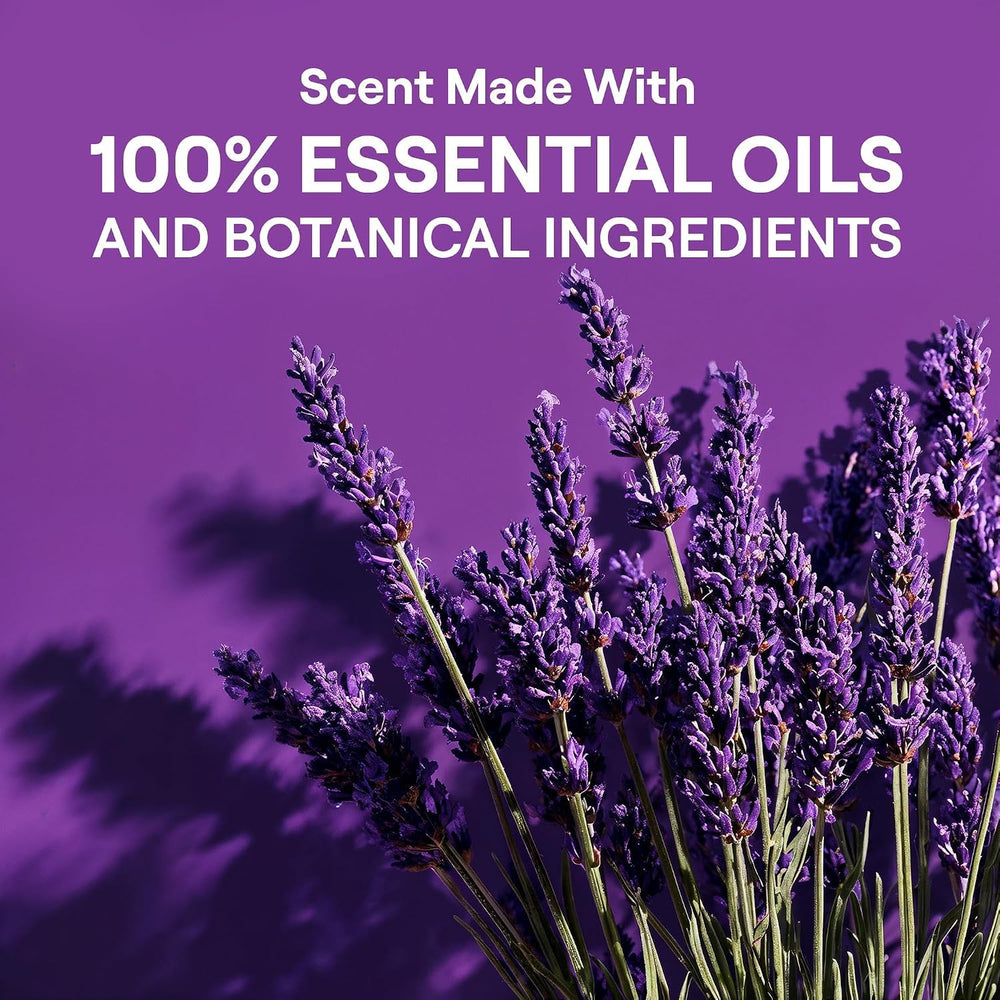 Seventh Generation lavender botanicals next to bottle representing essential-oil scent benefit