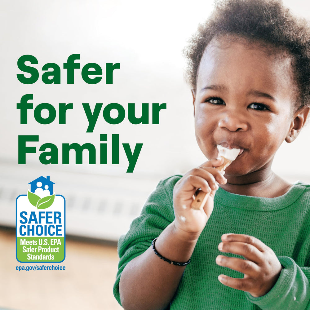 Seventh Generation label and certifications detail highlighting EPA Safer Choice