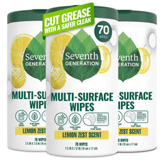 Seventh Generation front packaging showing product and lemon scent benefit