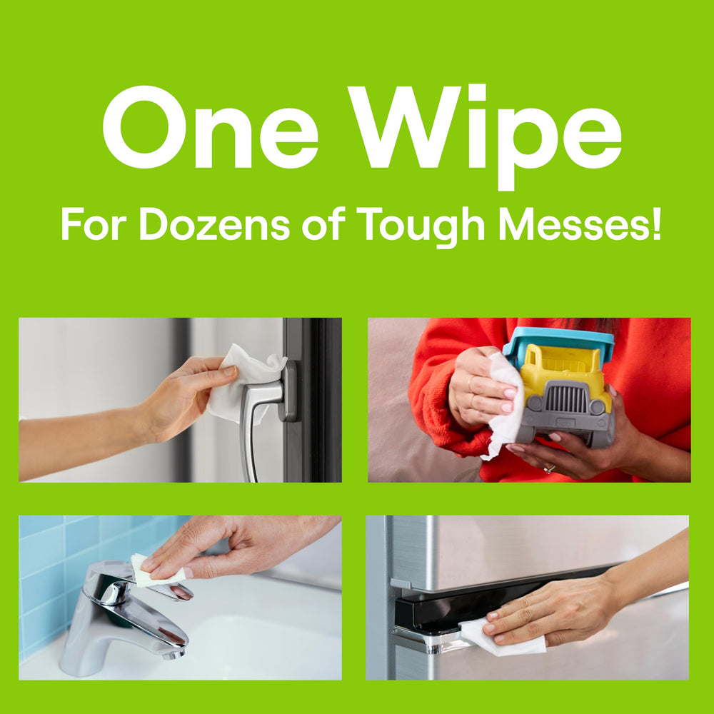 Seventh Generation wipe cleaning countertop leaving streak-free surface benefit