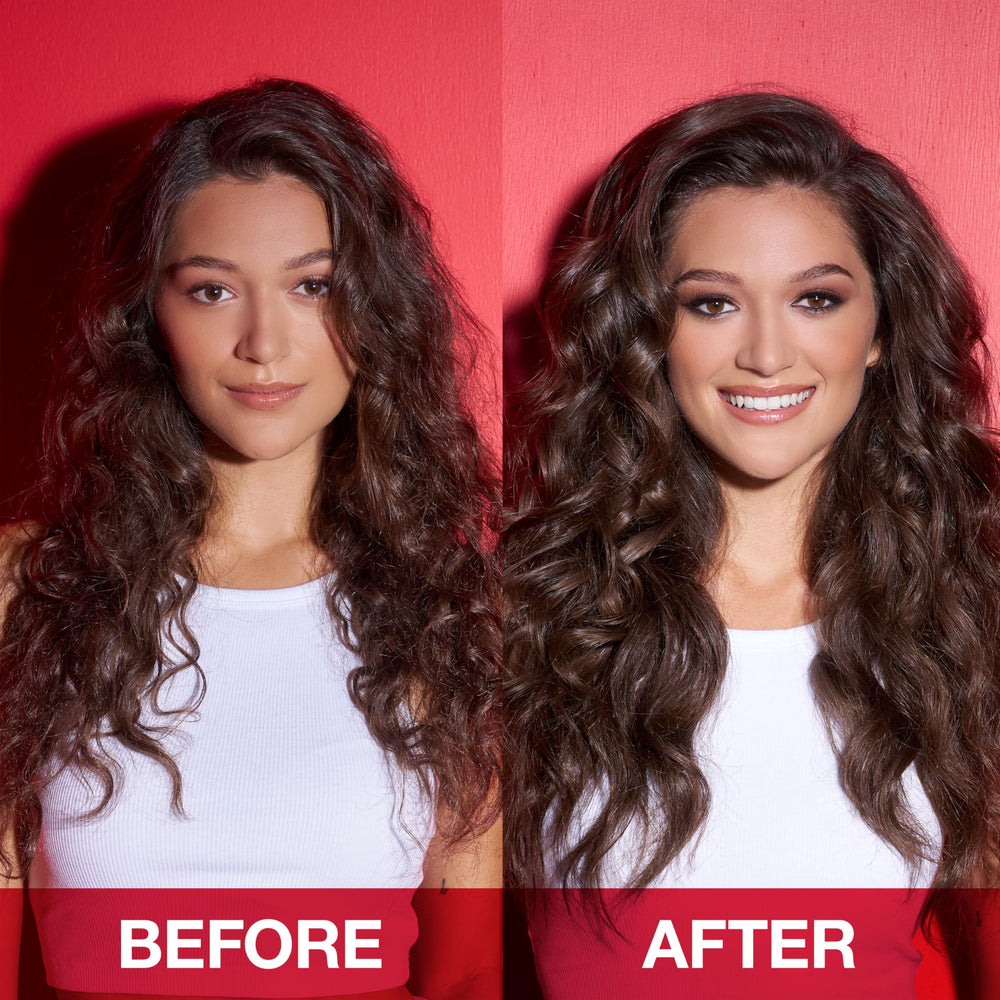 SexyHair before and after root lift demonstrating increased volume