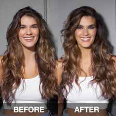 SexyHair used by stylist hands to build volume and piecey definition