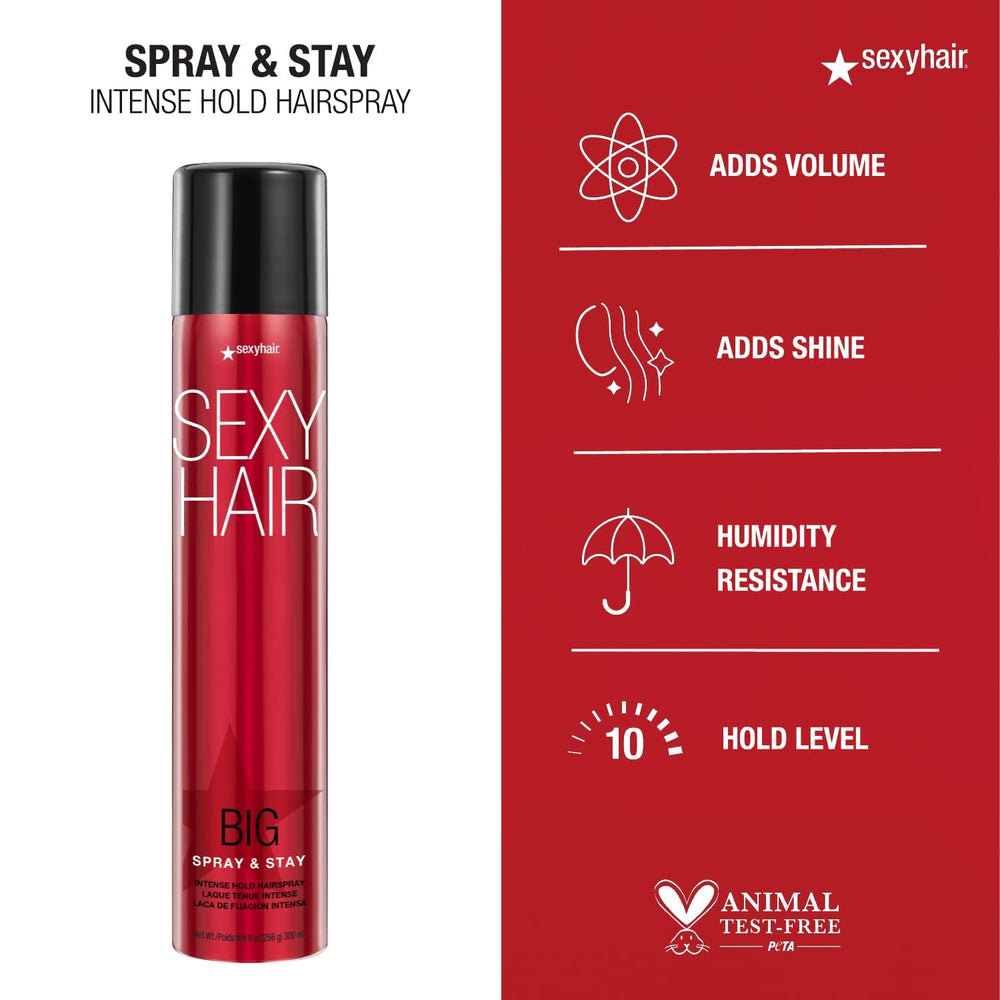 SexyHair being applied by stylist to create lift and long-lasting hold for events