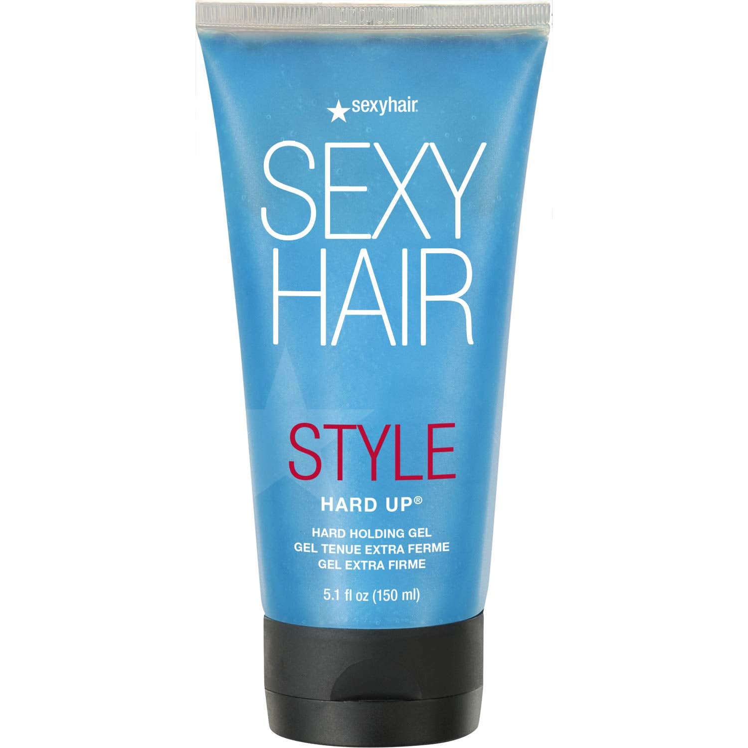 SexyHair Hard Up front packaging showing product and clear label benefit