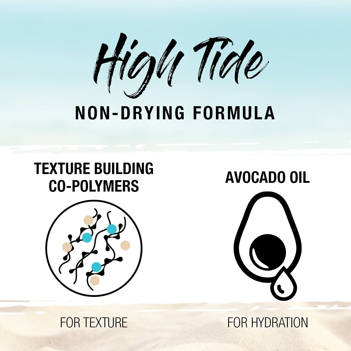 SexyHair High Tide held in hand to show 8 oz size and portability