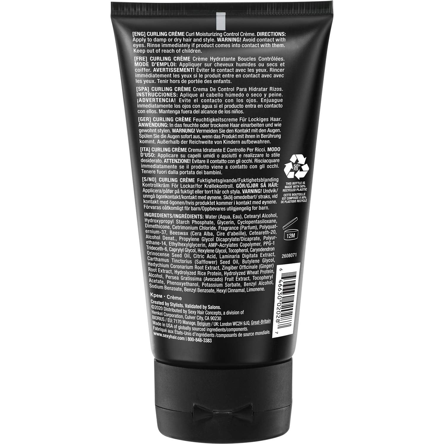 SexyHair pump and cap detail highlighting easy dispensing benefit