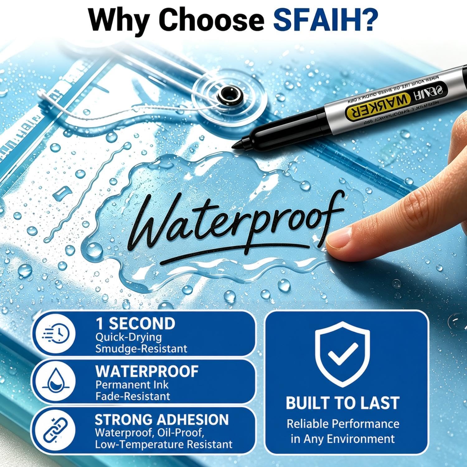 SFAIH cap detail highlighting airtight seal to prevent marker drying