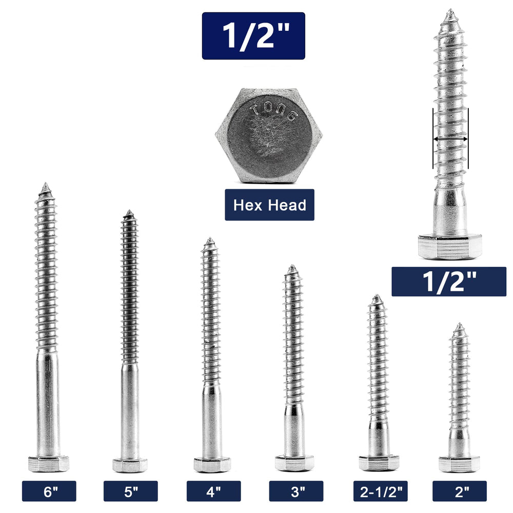 SG TZH hex head detail with 3/4" wrench size for high-torque installation