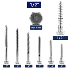 SG TZH hex head detail with 3/4" wrench size for high-torque installation