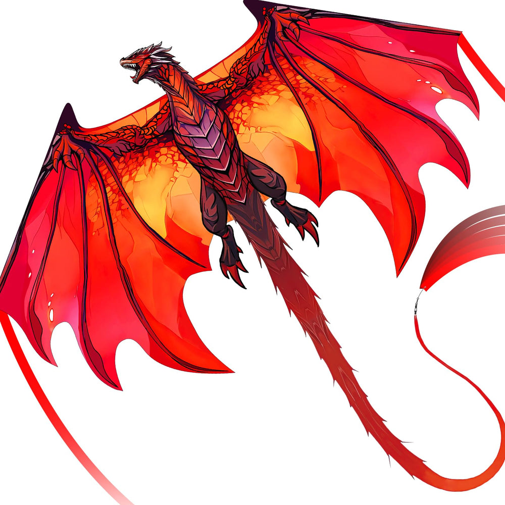SGftre Speed Dragon front view showing bright red sail and aerodynamic shape for visibility