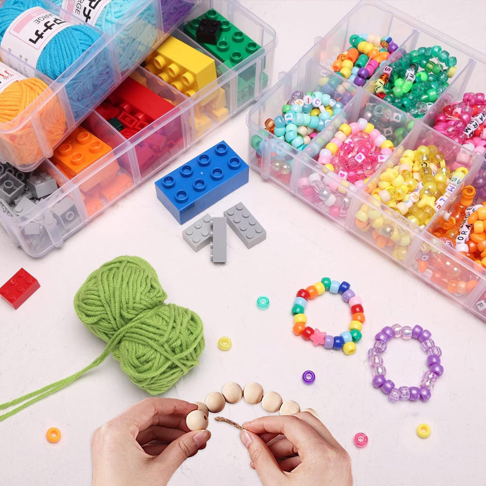 SGHUO in use with beads and findings demonstrating tidy separation and quick visibility