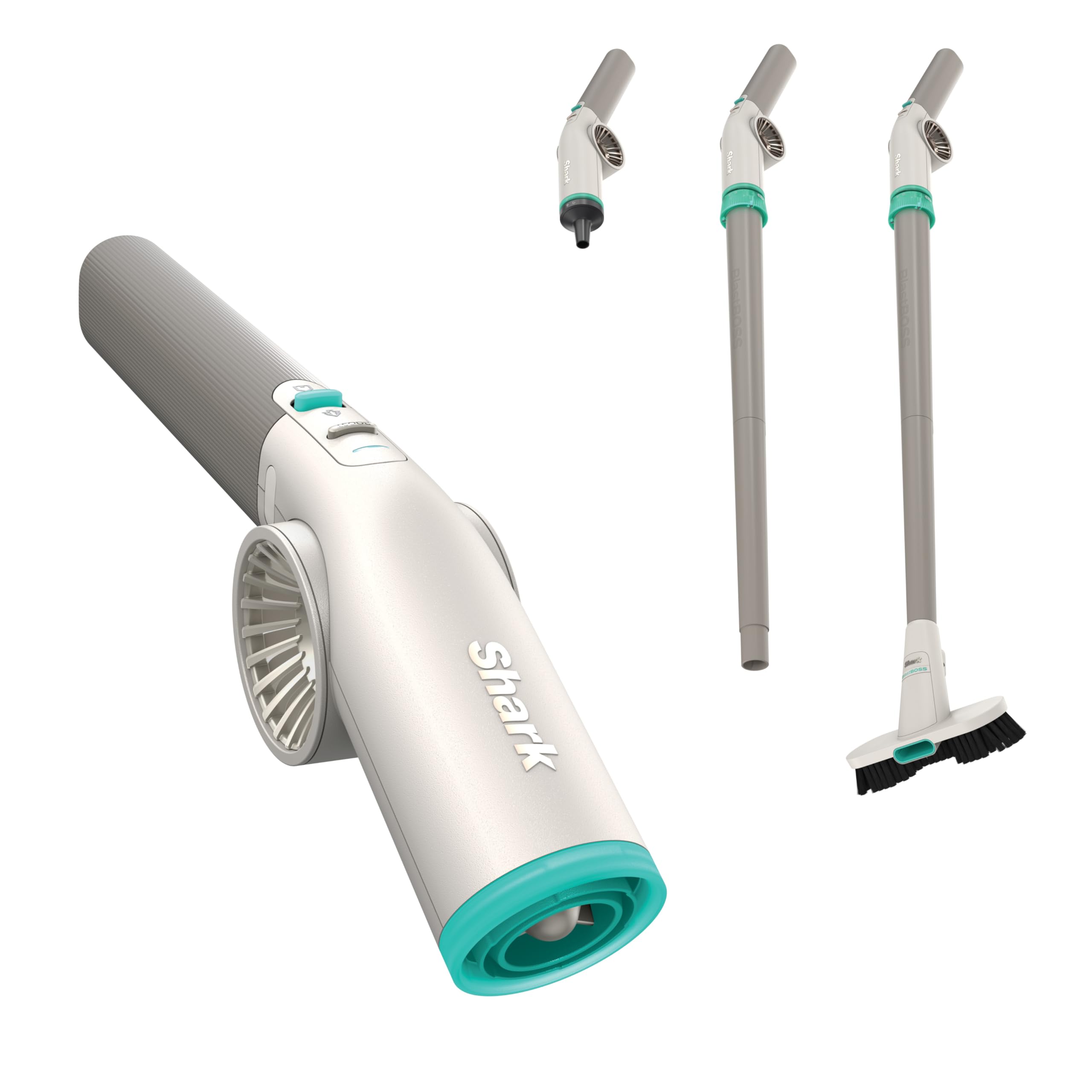 Shark BlastBoss front angle showing compact design and portability benefit