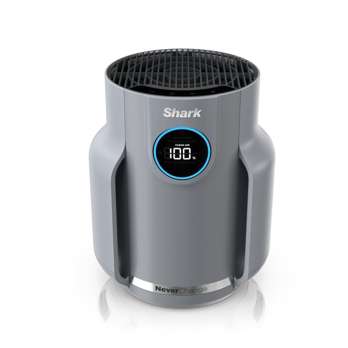Shark compact pro front panel showing controls and clean air benefit