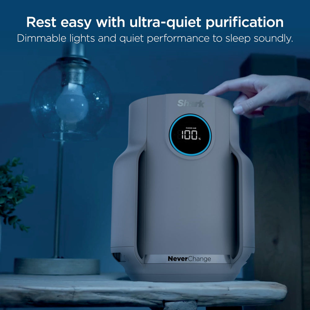 Shark compact pro night mode with dim lights for minimal sleep disruption