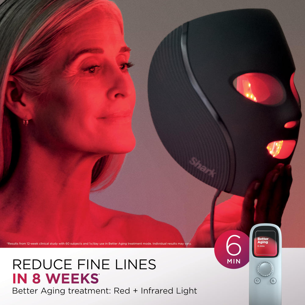 Shark CryoGlow side profile showing adjustable fit that improves comfort