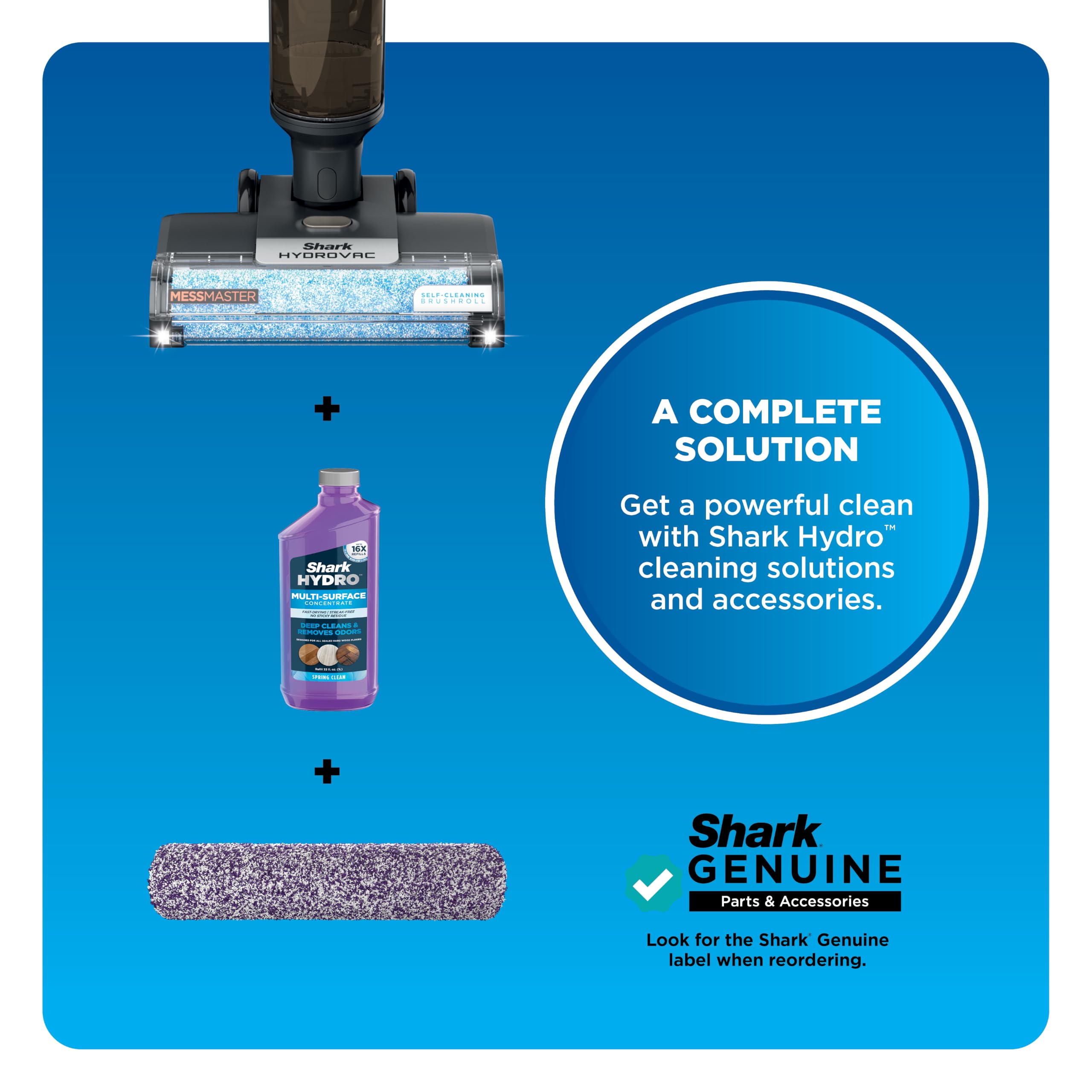 Shark Hydro concentrate used on area rug showing gentle cleaning performance