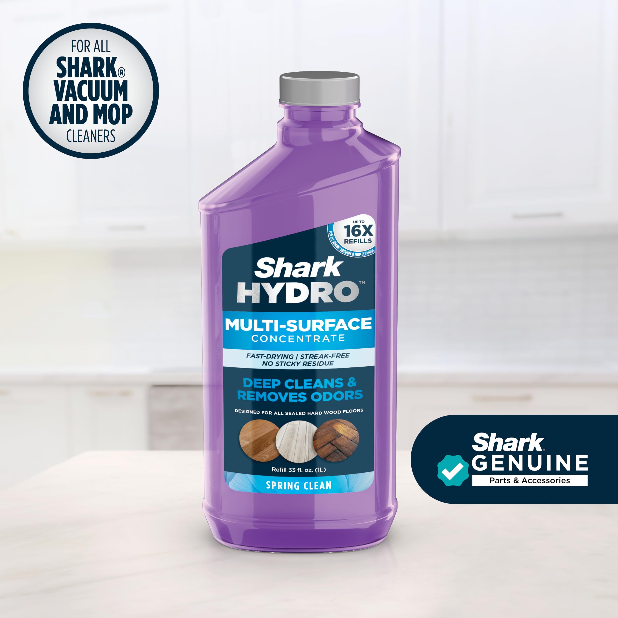 Close-up of Shark Hydro bottle texture and cap highlighting pour control and durable design