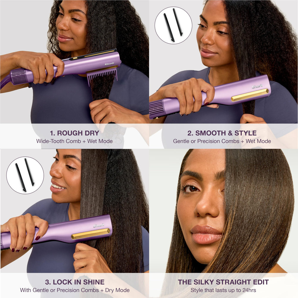 Shark SilkiPro gentle comb detail preserving body while smoothing hair