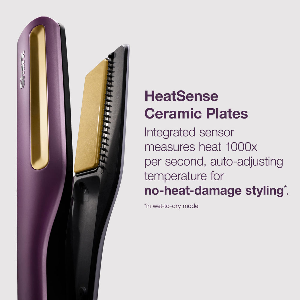 Shark SilkiPro finishing dry hair for a glossy, salon-quality appearance