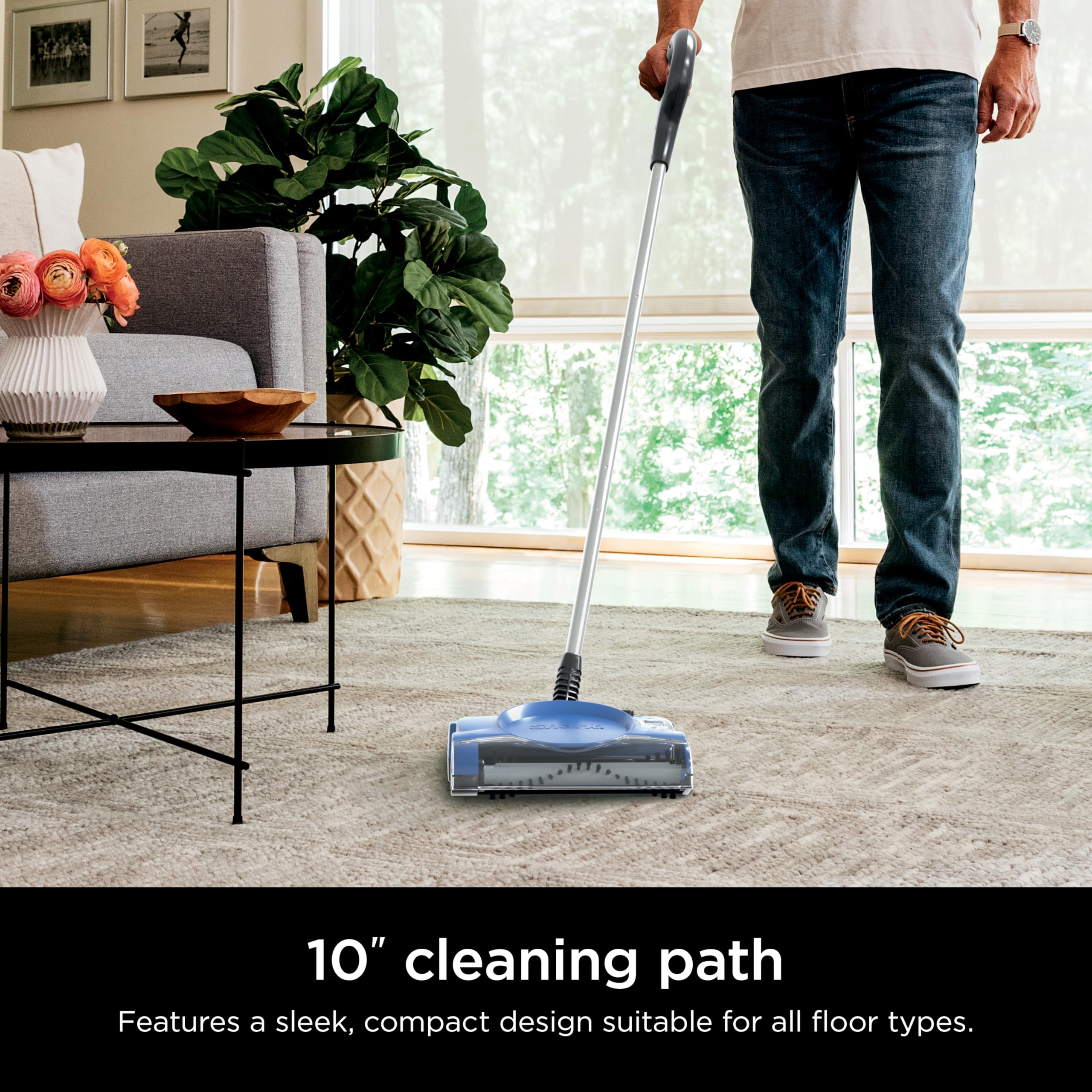 Shark V2700Z swivel head navigating around furniture for precise cleaning