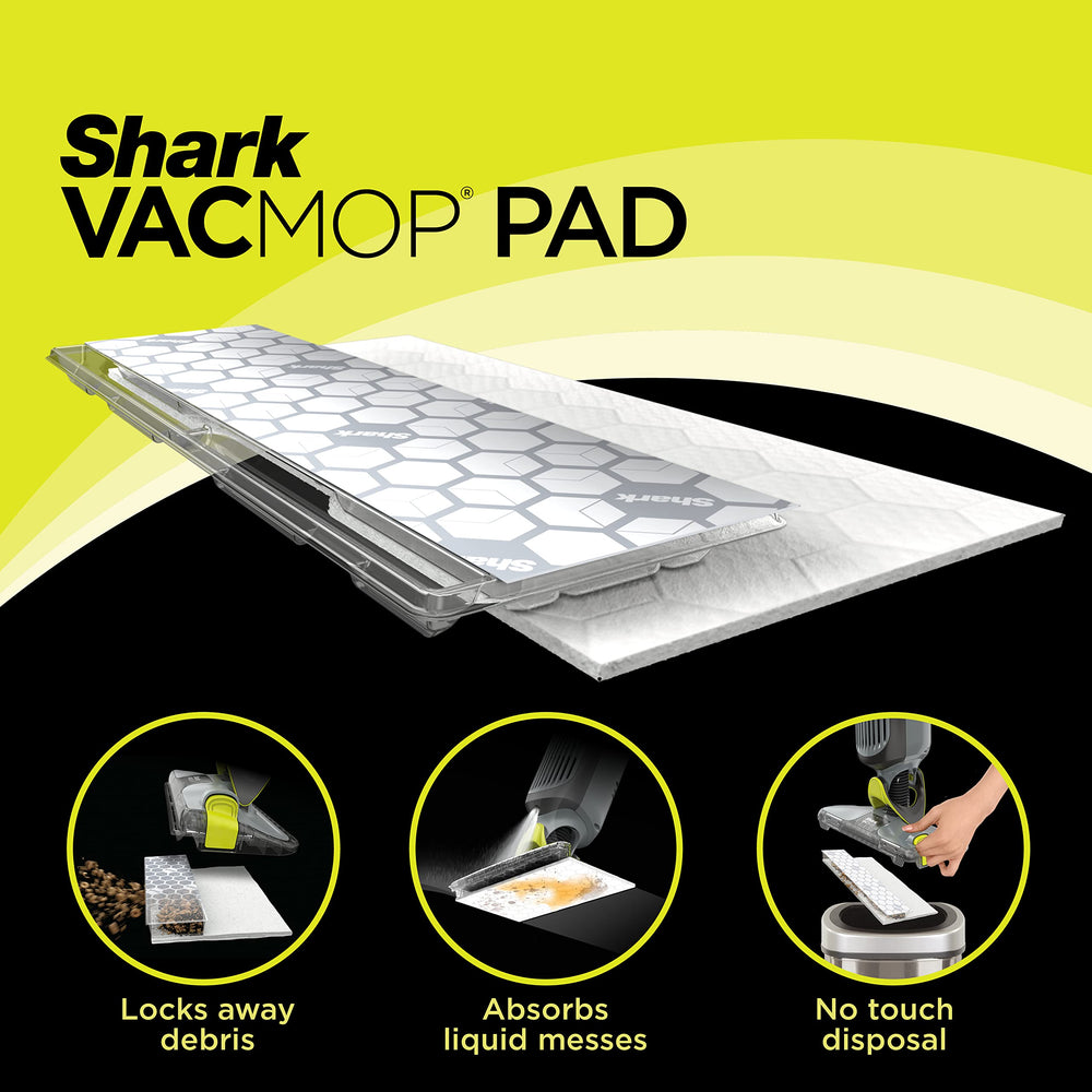 Shark VACMOP pad cross-section showing layers for trapping debris