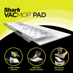 Shark VACMOP pad cross-section showing layers for trapping debris