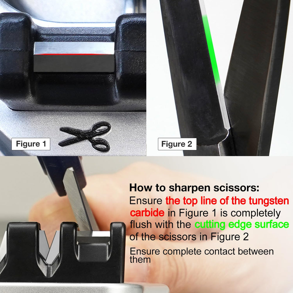 SHARPAL 191H scissors slot detail demonstrating accurate scissor re-profiling