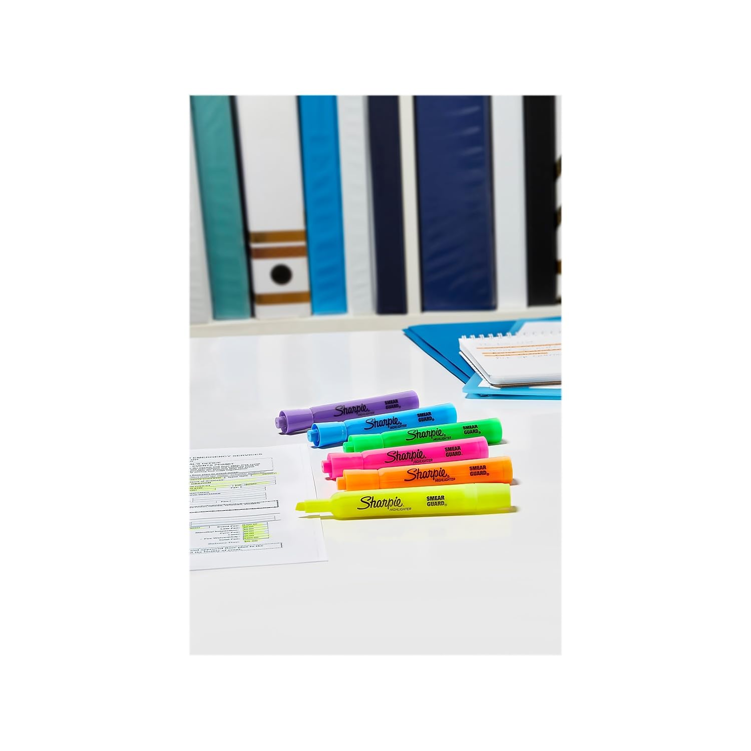 Sharpie arranged on classroom desk illustrating organized study and color-coding benefit