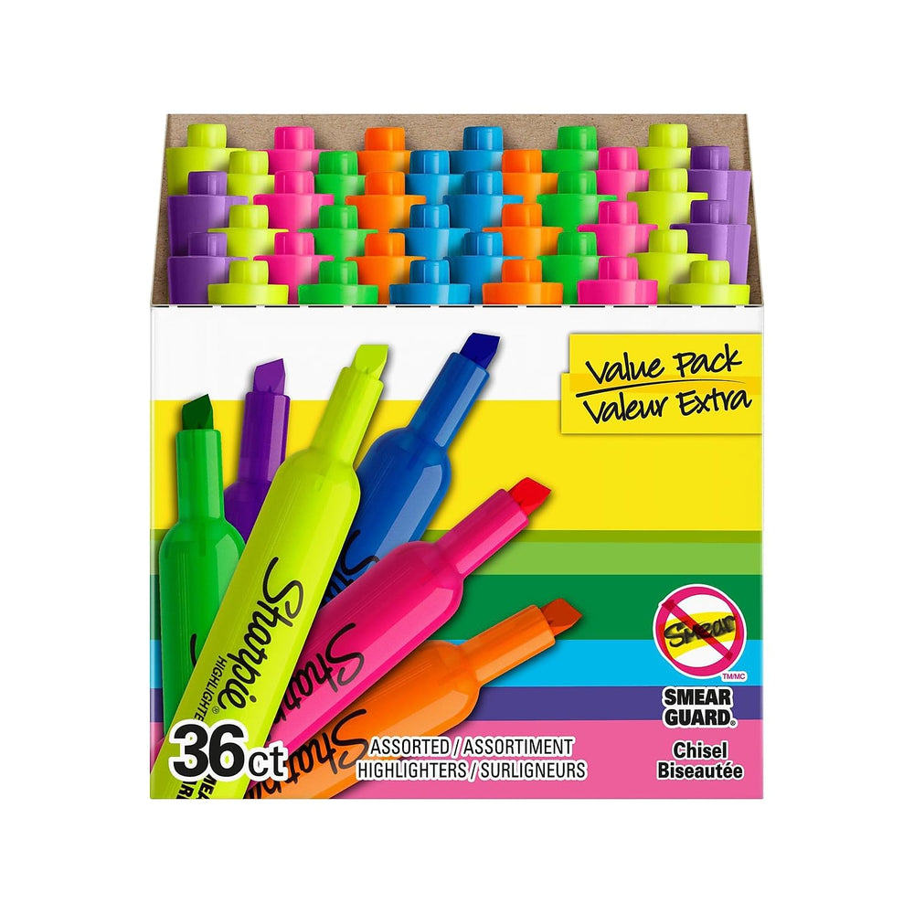 Sharpie color swatches on paper displaying fluorescent and pastel contrast benefits