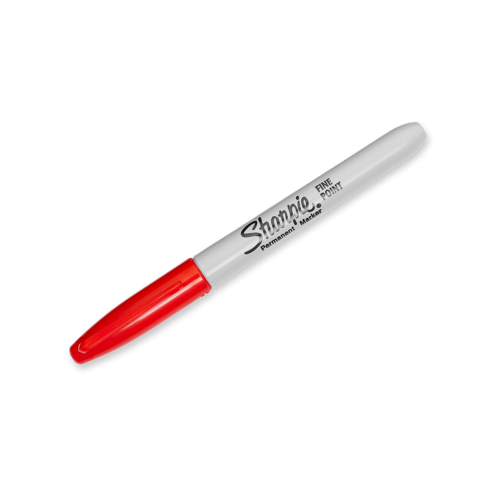 Sharpie fine-tip red close-up of tip for precision detailing benefit