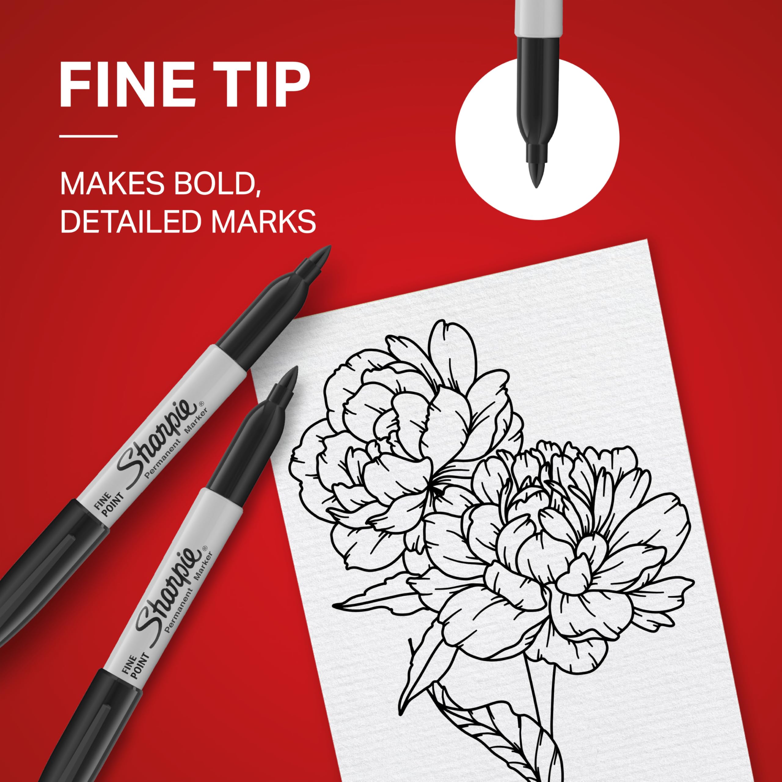 Sharpie labeling tools on metal showing visible, lasting identification benefit