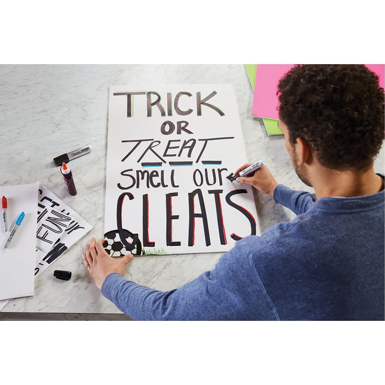 Sharpie Magnum used on classroom sign for clear distance visibility