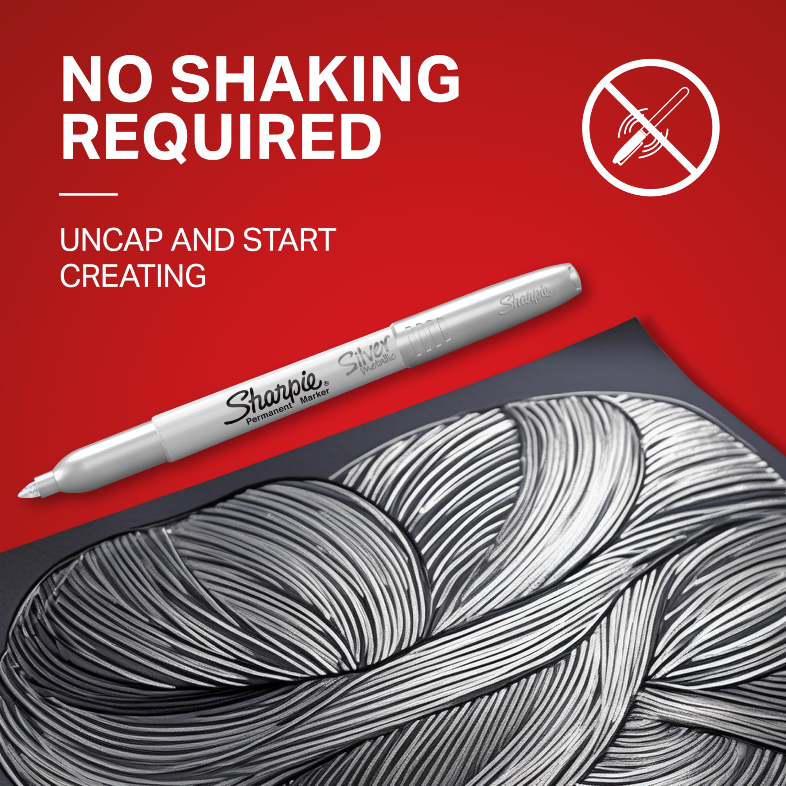 Sharpie 36-count spread of markers showing ample supply for projects
