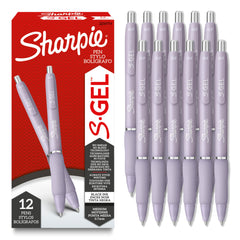 Sharpie S-Gel front view showing icy violet barrel and professional look