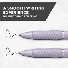 Sharpie S-Gel contoured rubber grip detail for comfortable writing