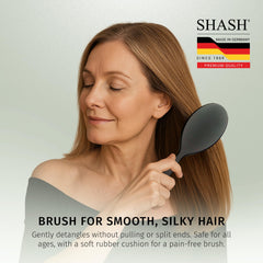 SHASH side handle profile with ergonomic grip for controlled brushing