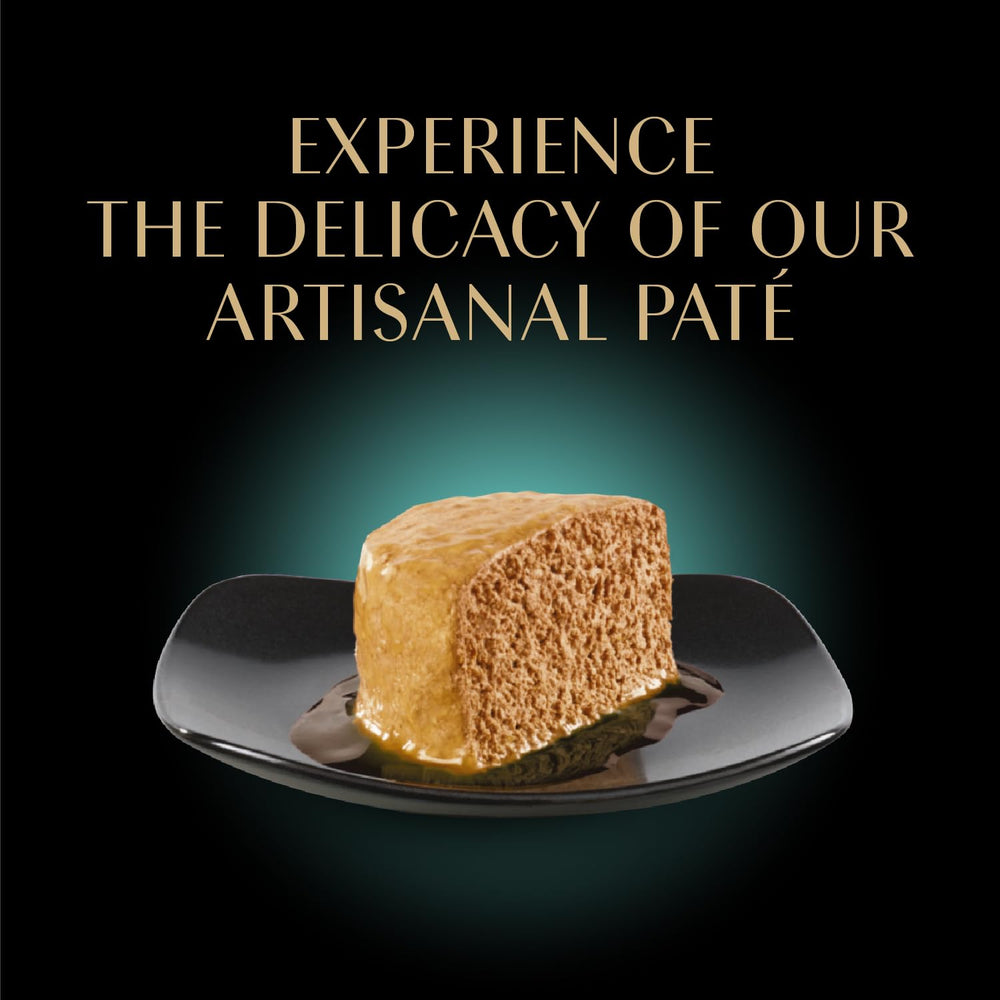 Sheba Chicken pâté on dish close-up illustrating smooth texture and appeal
