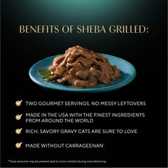 Sheba grilled bites salmon close-up highlighting real fish and appealing texture