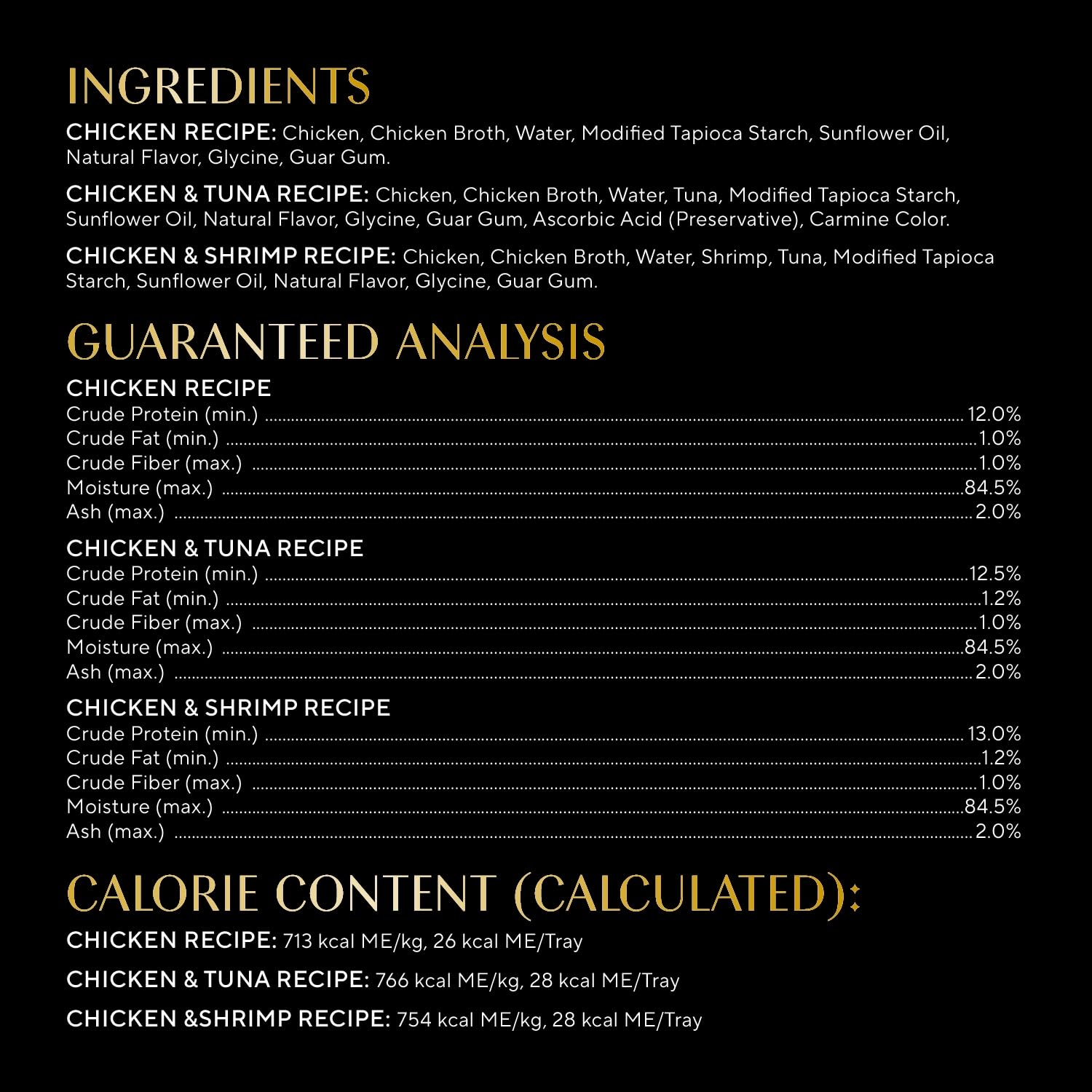 Sheba product label and ingredients view supporting informed feeding benefit