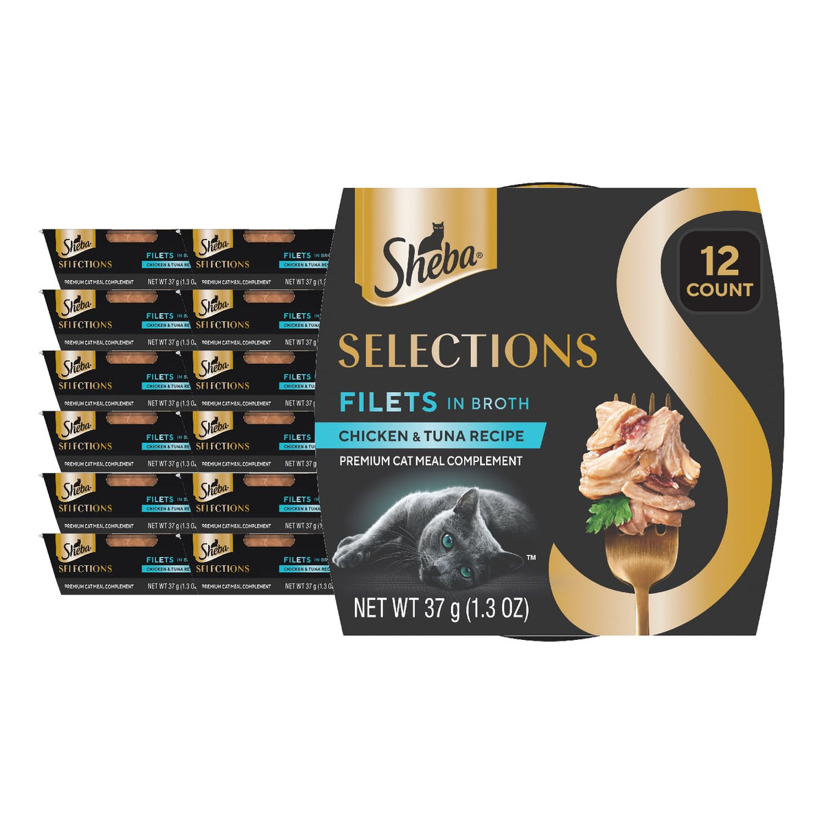 Sheba front packaging showing product and benefits