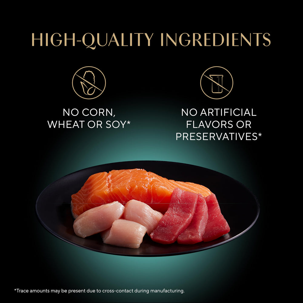 Sheba twin-pack opened on dish ready to serve for freshness and convenience