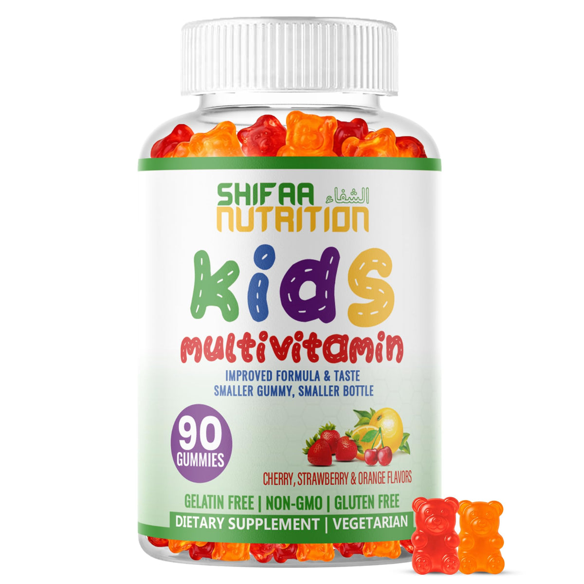 SHIFAA NUTRITION front packaging showing bottle and halal label for clear product identity