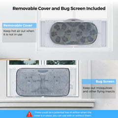 shinic foam seal and bug screen included for leak prevention