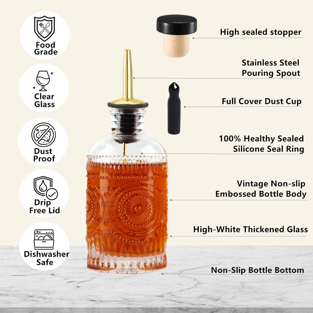 Shining Craft bottle pouring syrup onto a pancake demonstrating precise, mess-free serving
