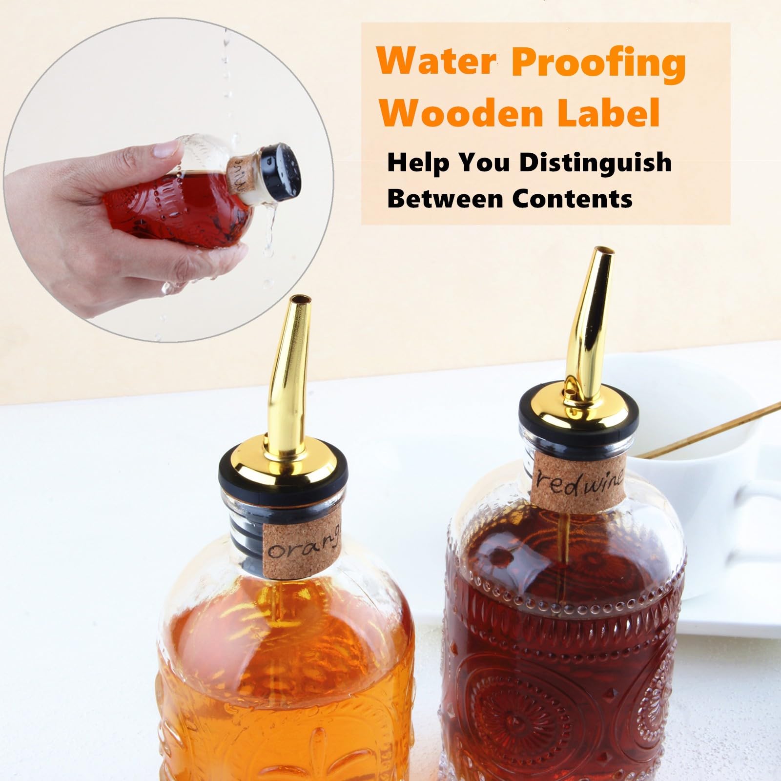 Shining Craft bottle held in hand to show 7 oz scale so you understand compact capacity
