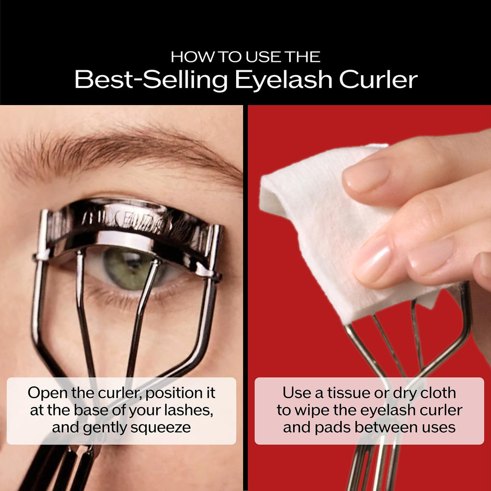 Shiseido eyelash curler placed on vanity conveying everyday beauty routine