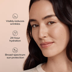 Applying Shiseido Benefiance in morning routine illustrating easy layering and daytime protection